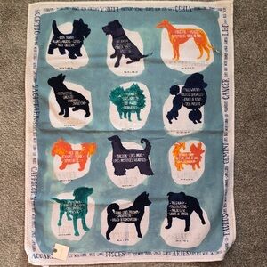 Zodiac Dog Print Tapestry